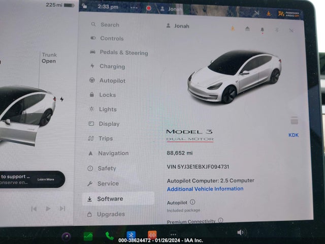 Tesla Model 3 Long Range/performance 2018 5YJ3E1EBXJF094731 Image 7
