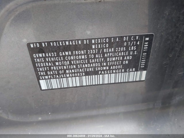 3VWPL7AJ5EM609639 Volkswagen Jetta Sportwagen 2.0l Tdi