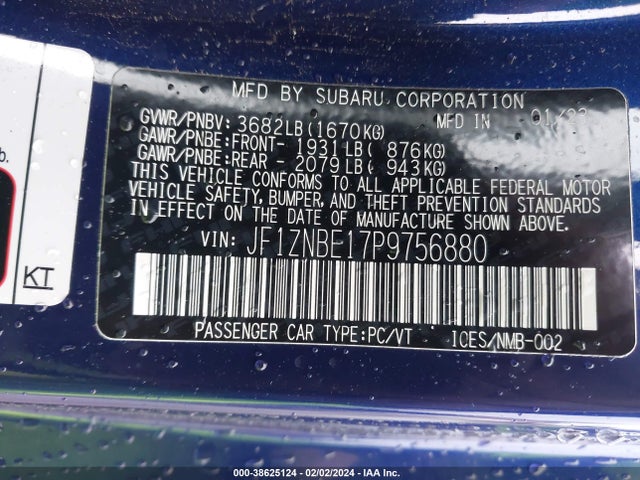 Toyota Gr86 Premium 2023 JF1ZNBE17P9756880 Image 9