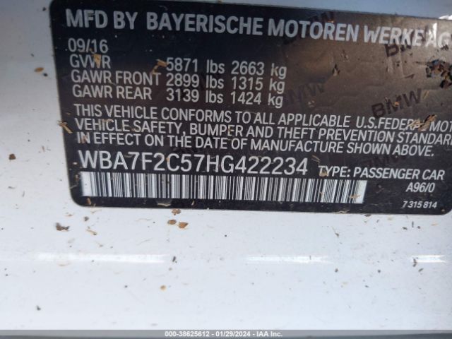 WBA7F2C57HG422234 BMW Alpina B7 Xdrive