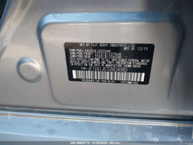 JF1VA1J67G8824980 Subaru Wrx Limited