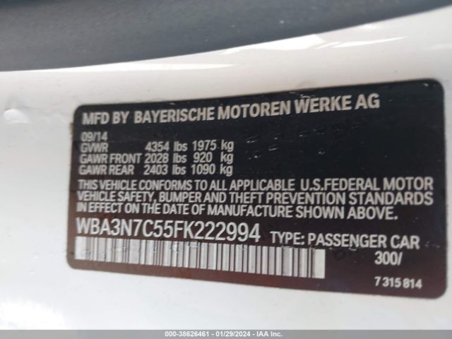 WBA3N7C55FK222994 BMW 428i