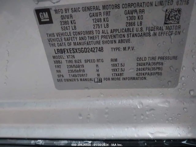 Buick Envision Premium I 2016 LRBFXESX5GD242748 Image 9