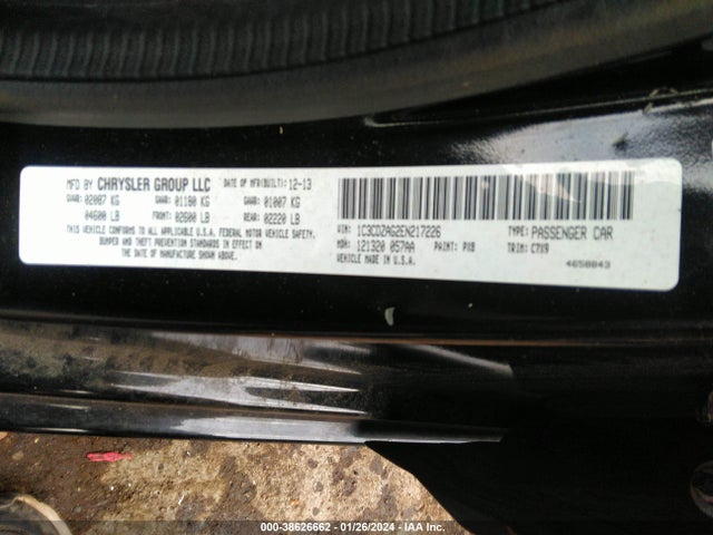 Dodge AVENGER SE 2014 1C3CDZAG2EN217226 Image 9