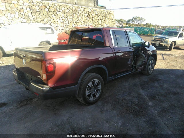 2019 HONDA RIDGELINE RTL VIN: 5FPYK3F61KB031036