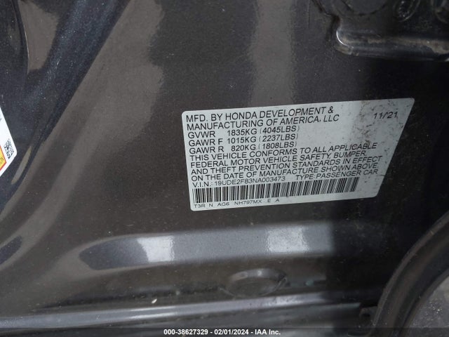 Acura Ilx Premium   A-spec Packages/technology   A-spec Packages 2022 19UDE2F83NA003473 Image 9