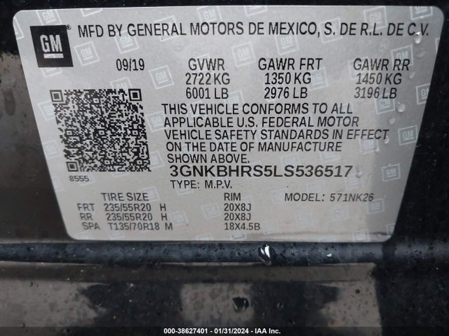 Chevrolet Blazer Awd 2lt 2020 3GNKBHRS5LS536517 Image 9