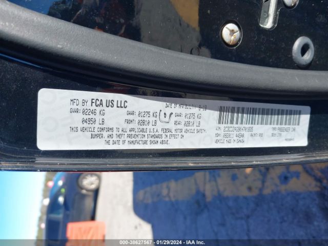 2019 DODGE CHALLENGER 2C3CDZAG9KH701835 Photo 8