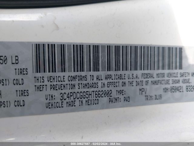 3C4PDCGG5HT662002 Dodge Journey Crossroad Plus
