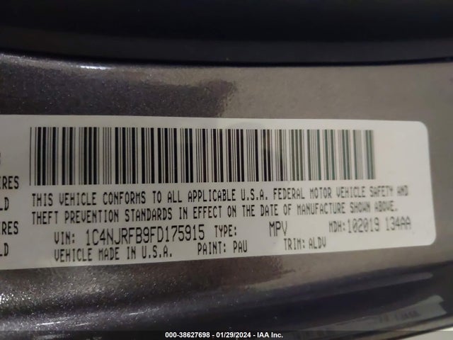 Jeep Patriot Latitude 2015 1C4NJRFB9FD175915 Image 9