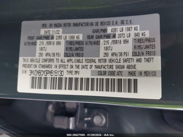 Mazda Cx-30 2.5 S Carbon Edition 2023 3MVDMBCM3PM515130 Image 9