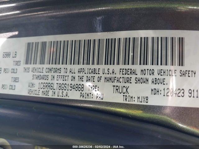 RAM 1500 Lone Star 2016 1C6RR6LT8GS194868 Image 9