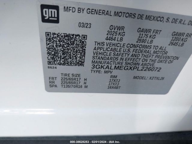 3GKALMEGXPL226072 GMC Terrain Sle