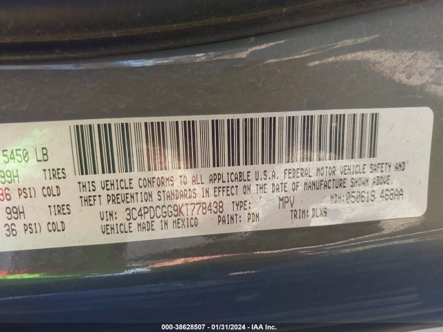 Dodge Journey Crossroad 2019 3C4PDCGG9KT778438 Image 9