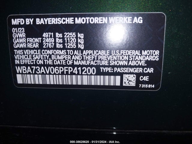 BMW 430i Gran Coupe Xdrive 2023 WBA73AV06PFP41200 Image 9
