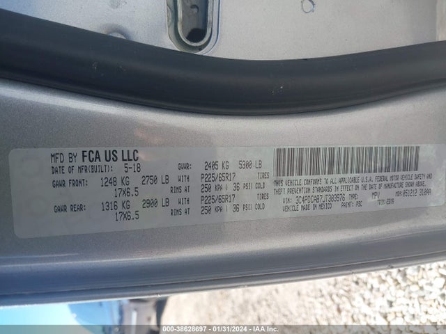 Dodge JOURNEY SE 2018 3C4PDCAB7JT383976 Image 9