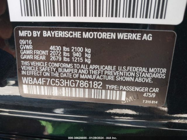 WBA4F7C53HG786182 BMW 430i Gran Coupe