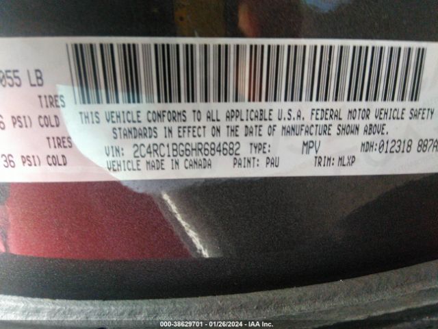 2017 CHRYSLER PACIFICA 2C4RC1BG6HR684682 Photo 8