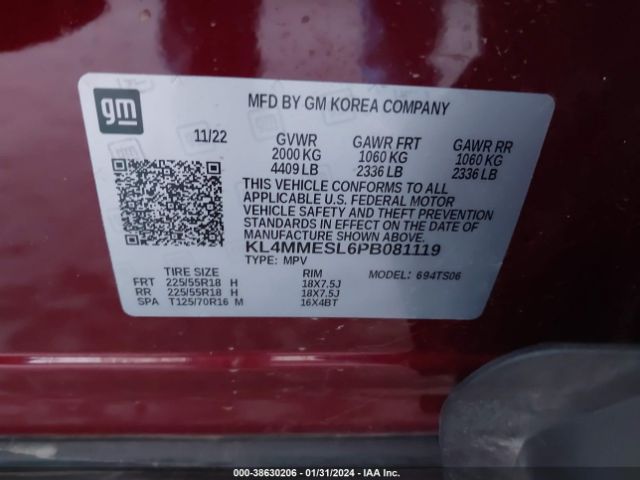2023 BUICK ENCORE GX KL4MMESL6PB081119 Photo 8