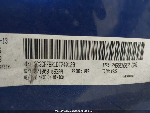 2013 FIAT 500 3C3CFFBR1DT740129 Photo 8