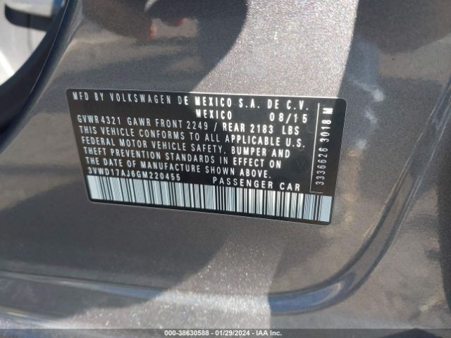 3VWD17AJ6GM220455 Volkswagen Jetta 1.8t Sport