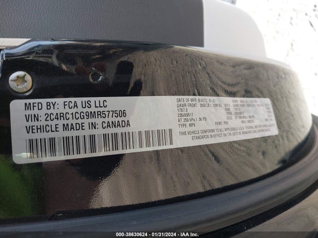 2C4RC1CG9MR577506 Chrysler Voyager Lx