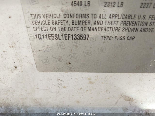 Chevrolet MALIBU 2LT 2014 1G11E5SL1EF133597 Image 9