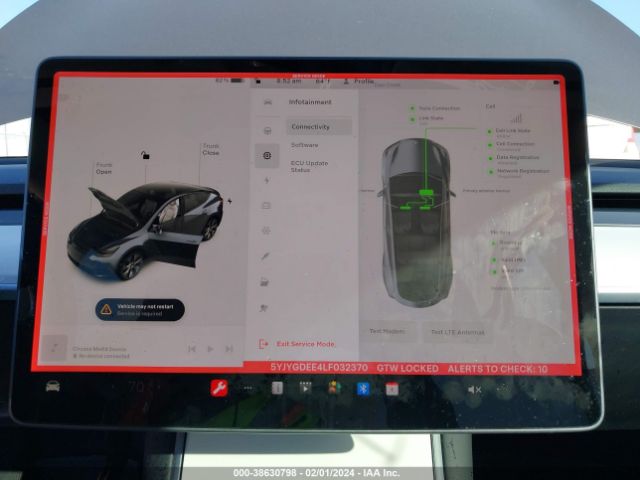 5YJYGDEE4LF032370 Tesla Model Y Long Range Dual Motor All-wheel Drive