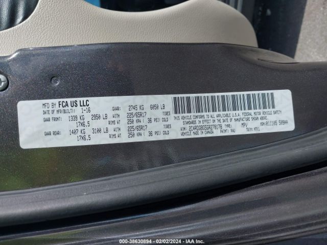 2C4RDGBG5GR278178 Dodge Grand Caravan American Value Pkg