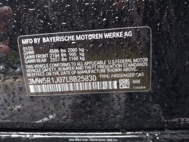 2020 BMW 330I 3MW5R1J07L8B25830 Photo 8