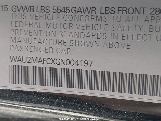 Audi A7 3.0 Tdi Premium Plus 2016 WAU2MAFCXGN004197 Image 9