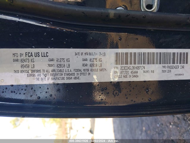 Dodge Charger Scat Pack Rwd 2019 2C3CDXGJ3KH697174 Image 9