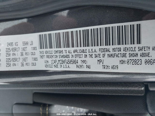 Jeep Cherokee Latitude 2015 1C4PJMCBXFW505064 Image 9