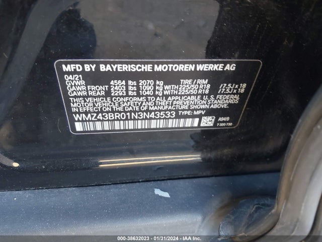 2022 MINI COUNTRYMAN WMZ43BR01N3N43533 Photo 8