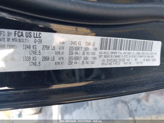 3C4PDCAB3LT247539 Dodge Journey Se Value