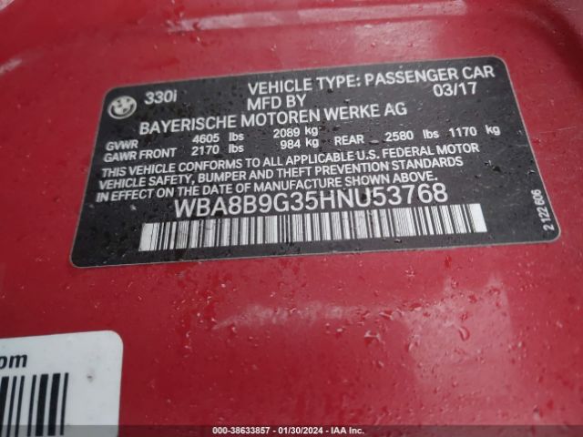 WBA8B9G35HNU53768 BMW 330I