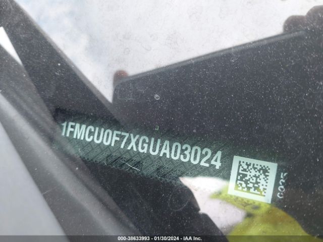 2016 FORD ESCAPE 1FMCU0F7XGUA03024 Photo 8
