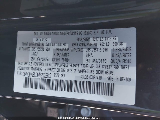 Mazda Cx-30 Select 2021 3MVDMABL0MM243912 Image 9