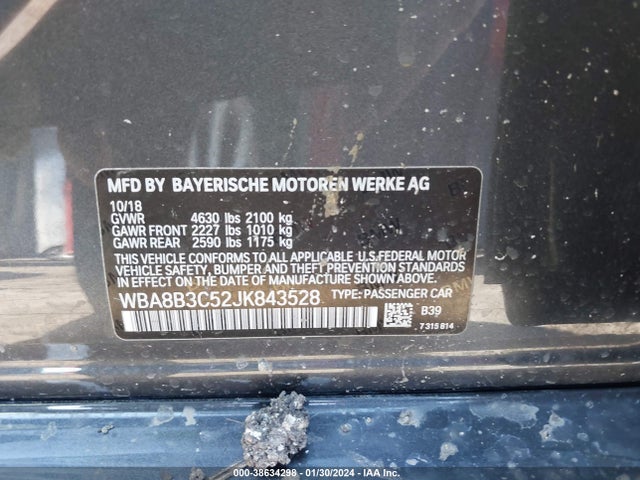 BMW 340i 2018 WBA8B3C52JK843528 Image 9