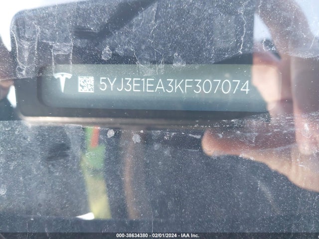 Tesla Model 3 Long Range/mid Range/standard Range/standard Range Plus 2019 5YJ3E1EA3KF307074 Image 9