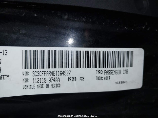 2014 FIAT 500 3C3CFFAR4ET164927 Photo 8