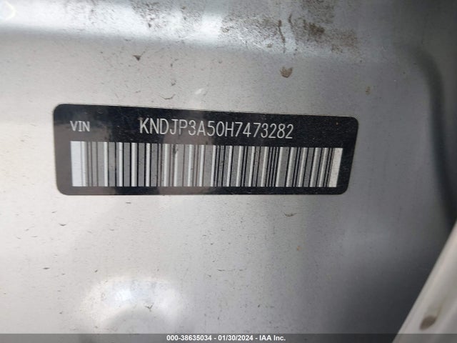 KIA SOUL + 2017 KNDJP3A50H7473282 Image 9
