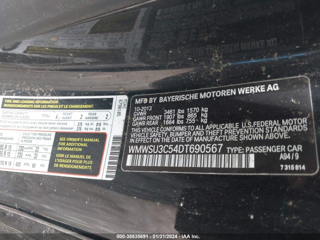 2013 MINI HARDTOP WMWSU3C54DT690567 Photo 8
