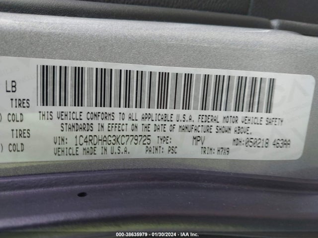 Dodge Durango Sxt Plus Rwd 2019 1C4RDHAG3KC779725 Image 9