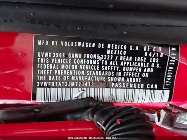 3VWFD7AT3JM721473 Volkswagen Beetle 2.0t Coast/2.0t S