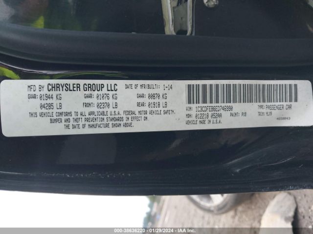 1C3CDFEB6ED746990 Dodge DART GT