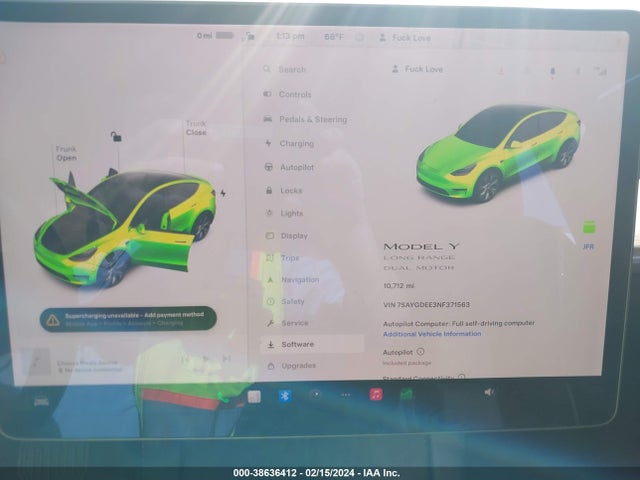 Tesla Model Y Long Range Dual Motor All-wheel Drive 2022 7SAYGDEE3NF371563 Image 7