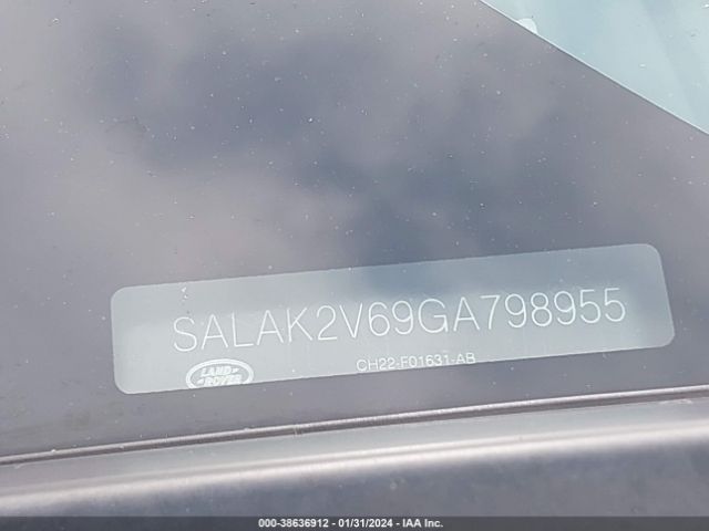SALAK2V69GA798955 Land Rover LR4