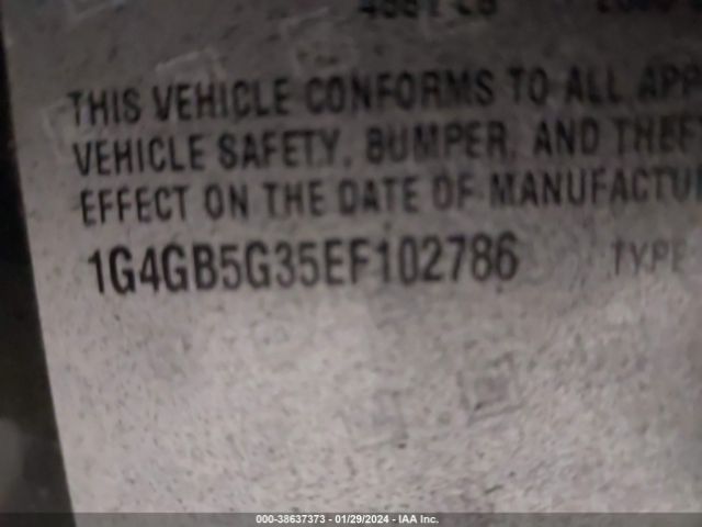 1G4GB5G35EF102786 Buick Lacrosse Leather Group
