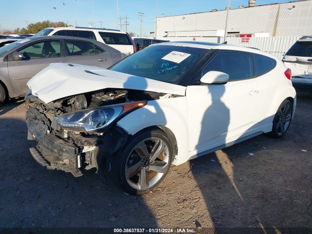 2013 HYUNDAI VELOSTER TURBO W/BLACK VIN: KMHTC6AE0DU106038